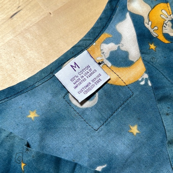 S.C.R.U.B.S. Ghost & Moon Patterned Scrub Top - Picture 5 of 5